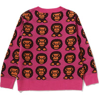 BABY MILO PATTERN KNIT SWEATER KIDS
