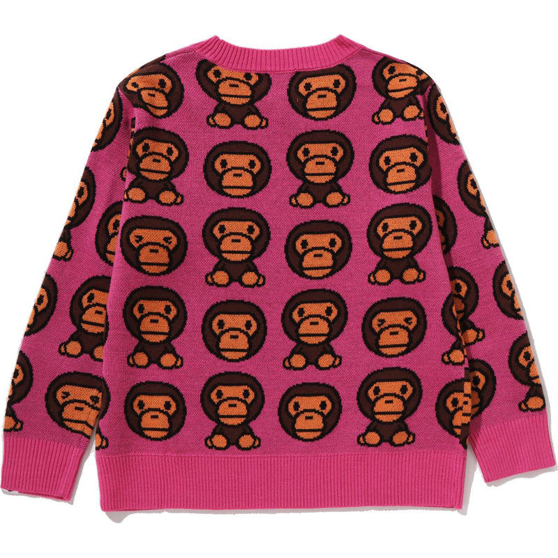 BABY MILO PATTERN KNIT SWEATER KIDS