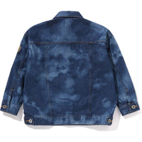 MILO HIGH TONE BLEACH LOOSE FIT 10OZ DENIM JACKET KIDS