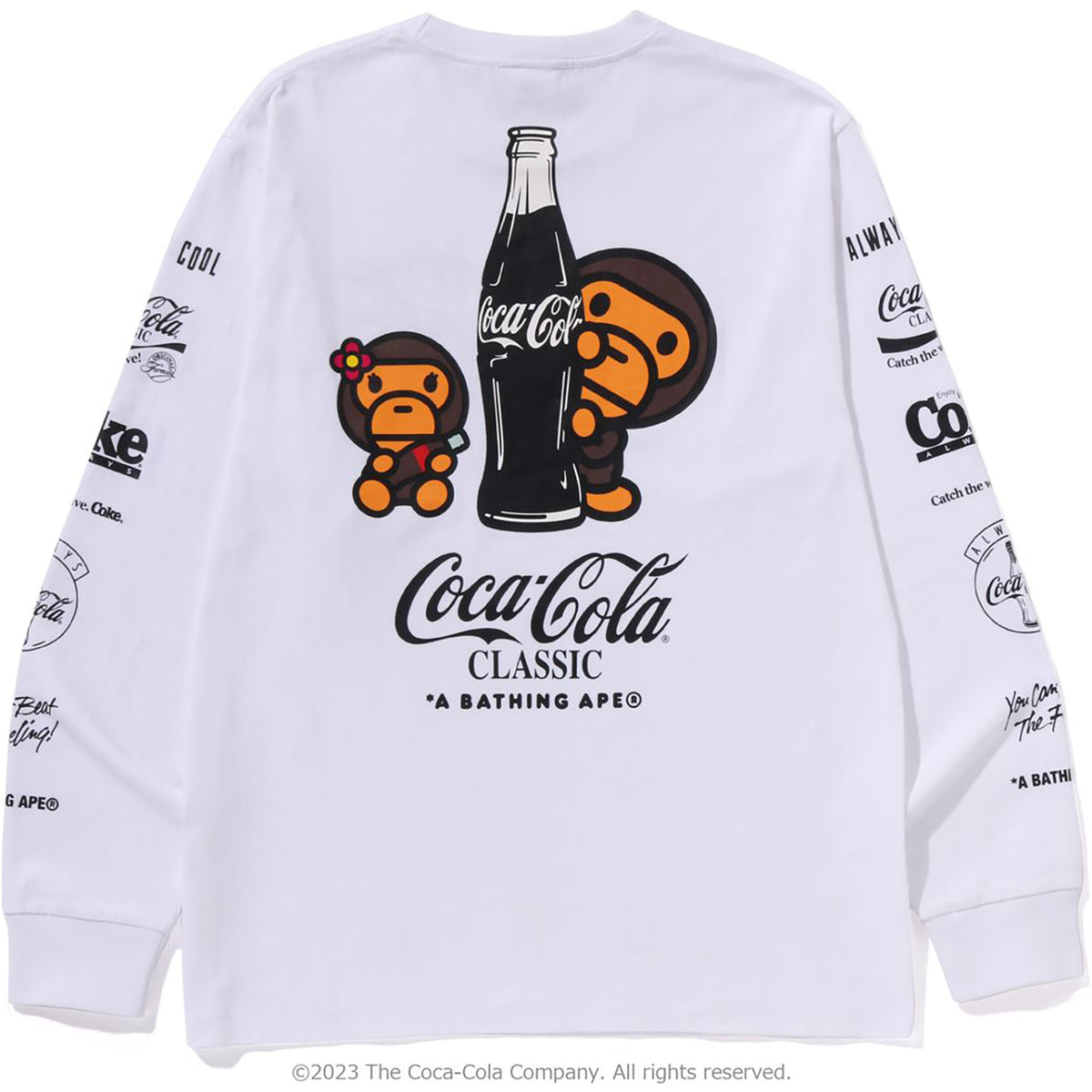 BAPE X COCA-COLA MILO L/S TEE MENS