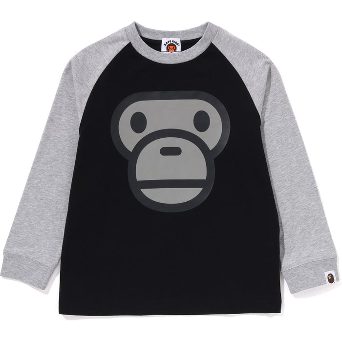 MILO FACE RAGLAN LS TEE KIDS