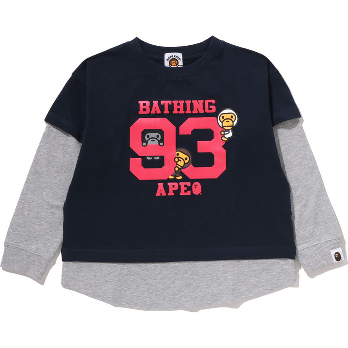 BABY MILO LAYERED LOOSE FIT LS TEE KIDS