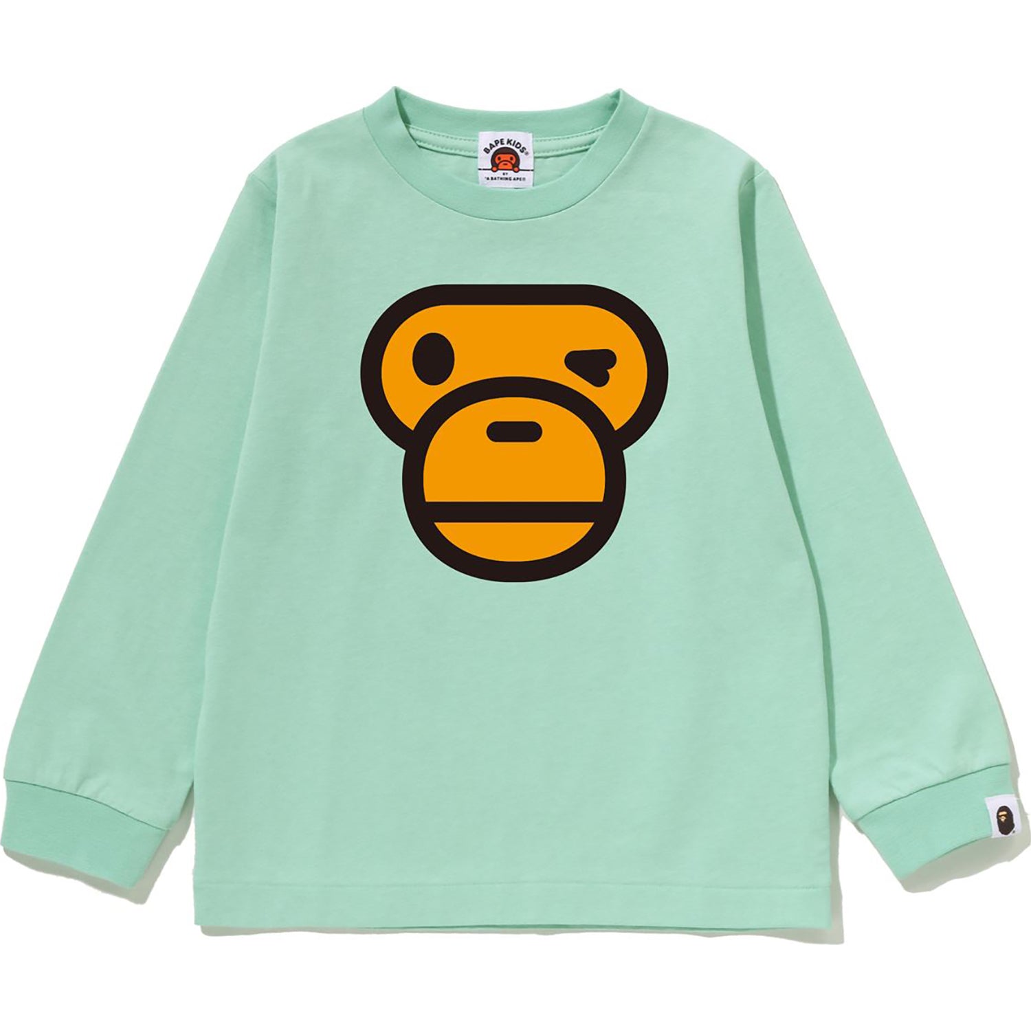 WINKING MILO FACE LS TEE KIDS – us.bape.com