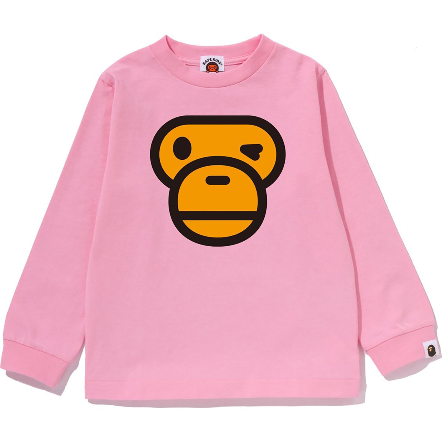 WINKING MILO FACE LS TEE KIDS – us.bape.com