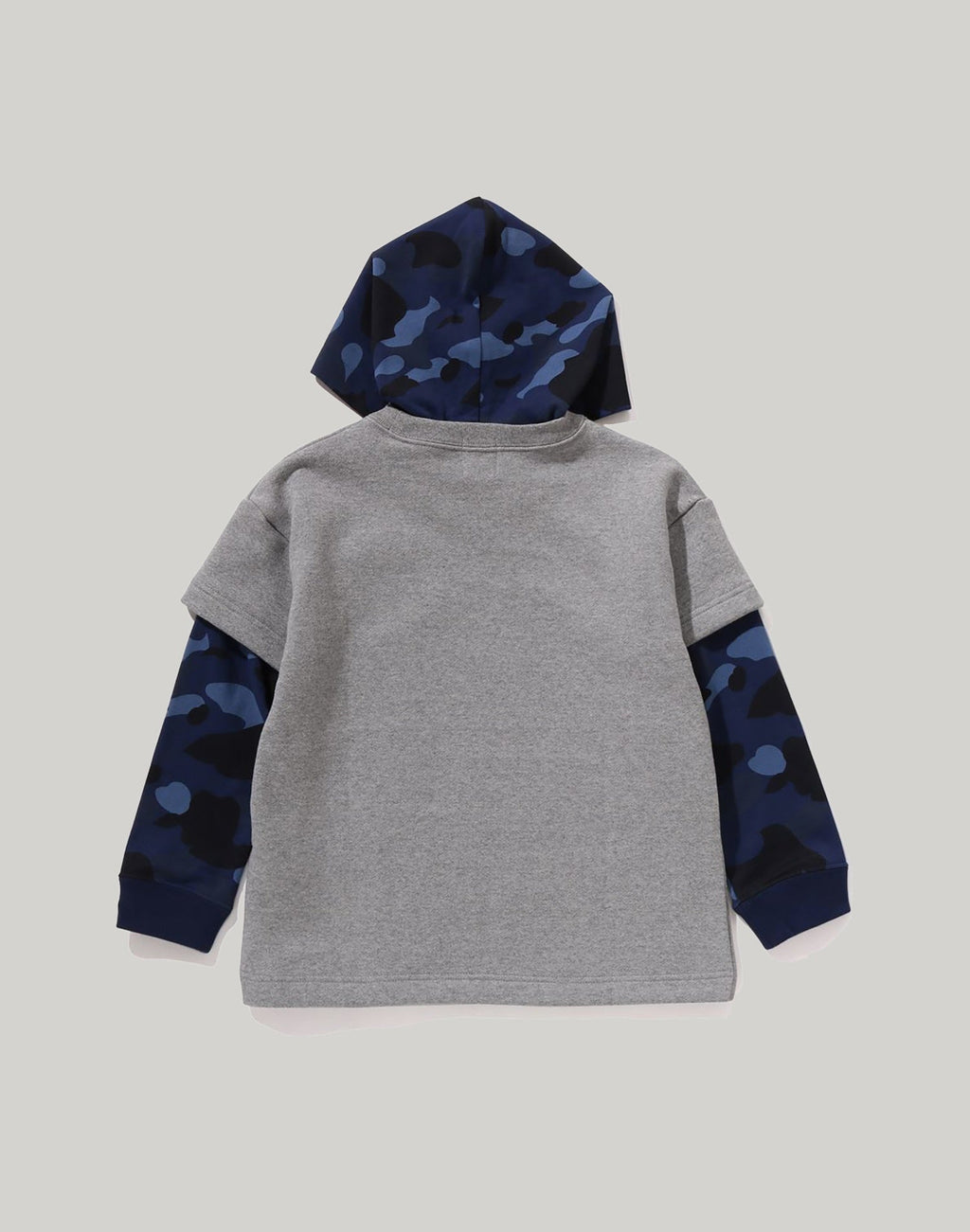 COLOR CAMO LAYERED RELAXED FIT PULLOVER HOODIE KIDS