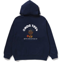 BAPE X JUST DON MILO RELAXED FIT PULLOVER HOODIE MENS