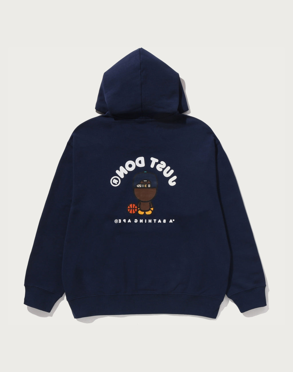 BAPE X JUST DON MILO RELAXED FIT PULLOVER HOODIE MENS