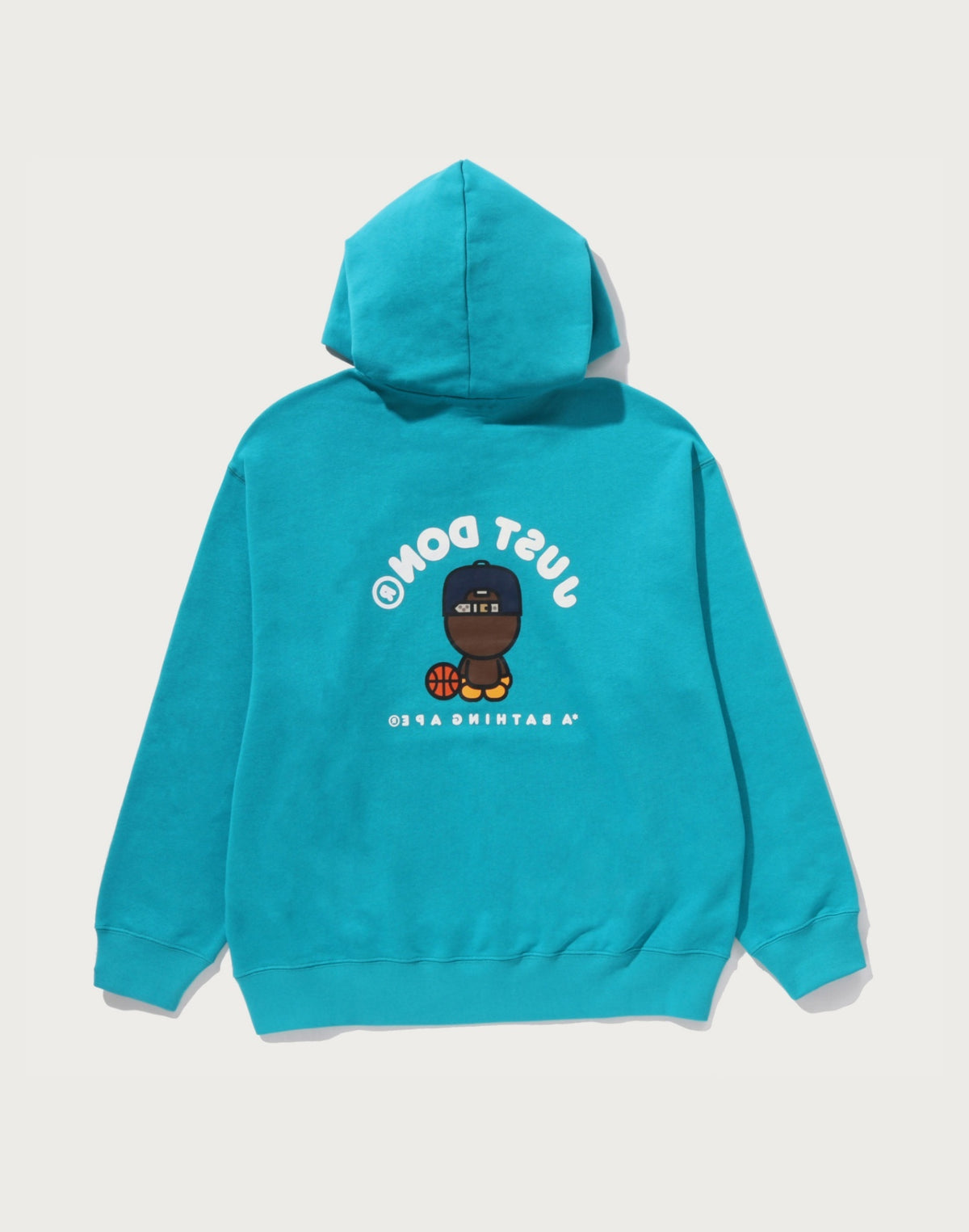 BAPE X JUST DON MILO RELAXED FIT PULLOVER HOODIE MENS