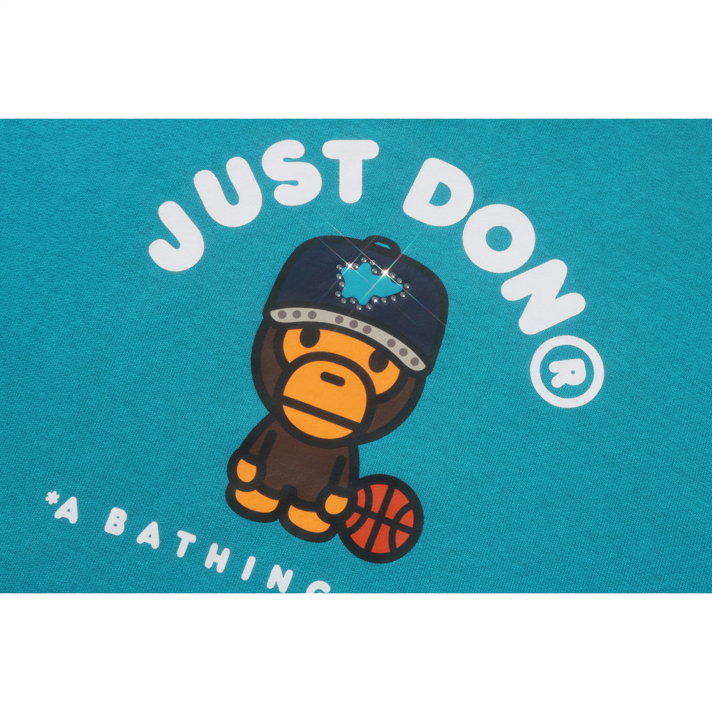 BAPE X JUST DON MILO RELAXED FIT PULLOVER HOODIE MENS
