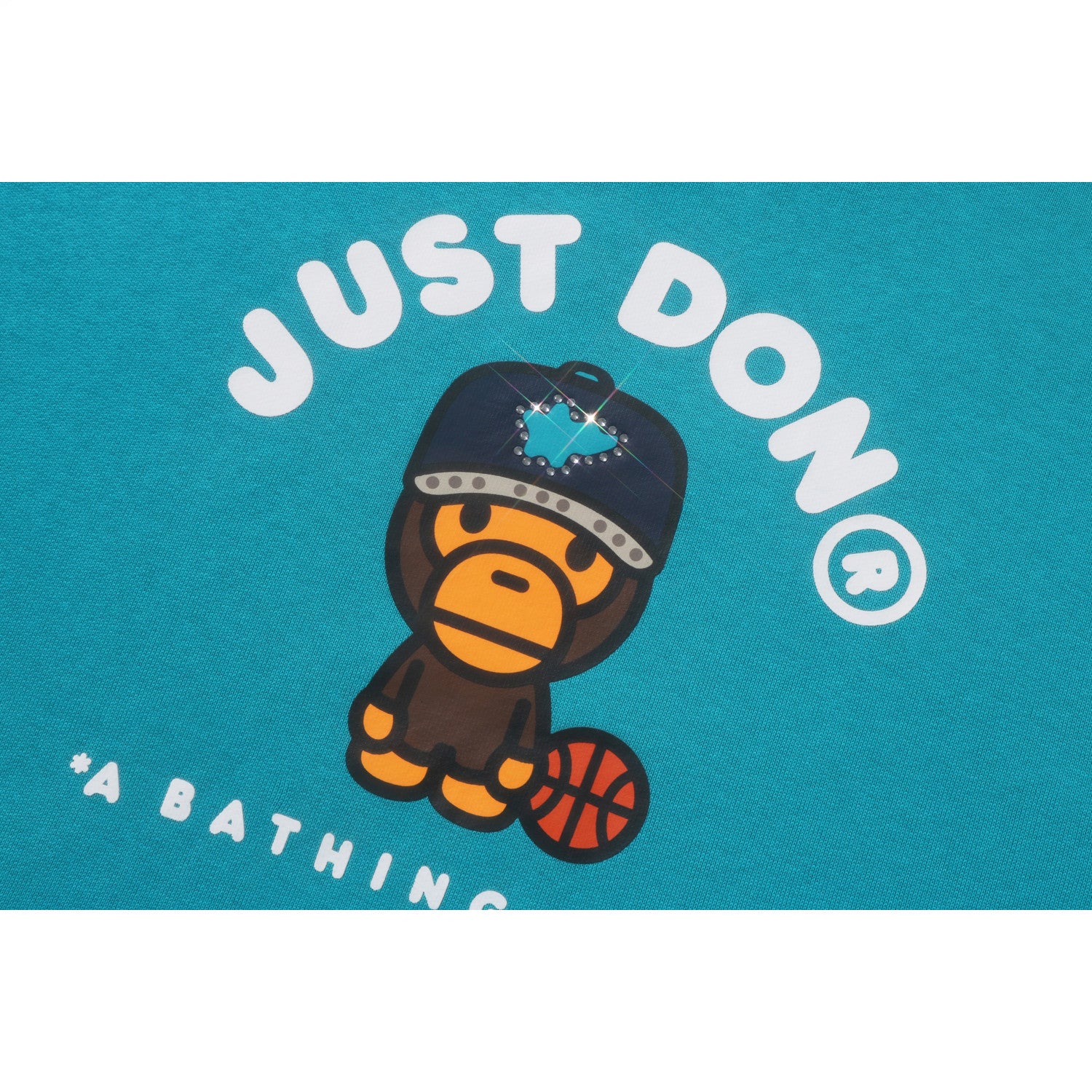 BAPE X JUST DON MILO RELAXED FIT PULLOVER HOODIE MENS