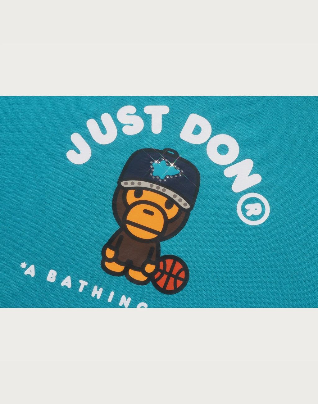 BAPE X JUST DON MILO RELAXED FIT PULLOVER HOODIE MENS