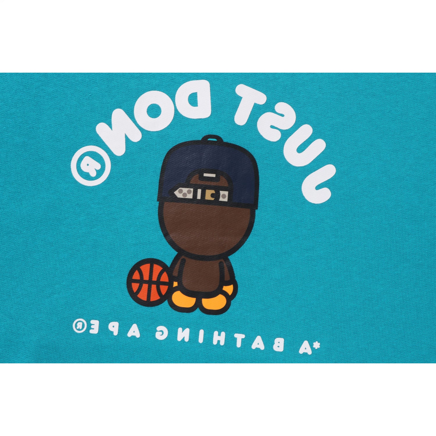 BAPE X JUST DON MILO RELAXED FIT PULLOVER HOODIE MENS