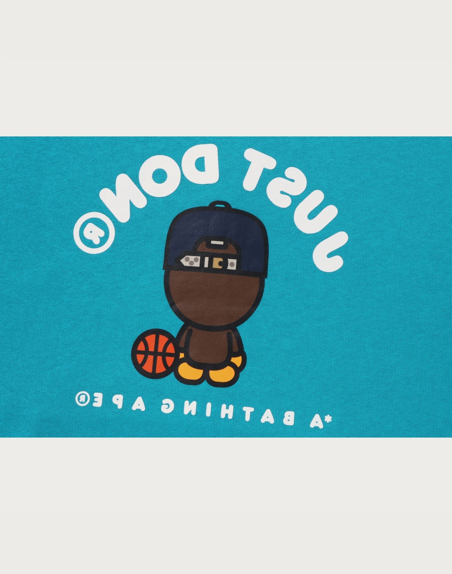 BAPE X JUST DON MILO RELAXED FIT PULLOVER HOODIE MENS