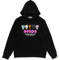 BAPE X AESPA BABY MILO PULLOVER HOODIE MENS