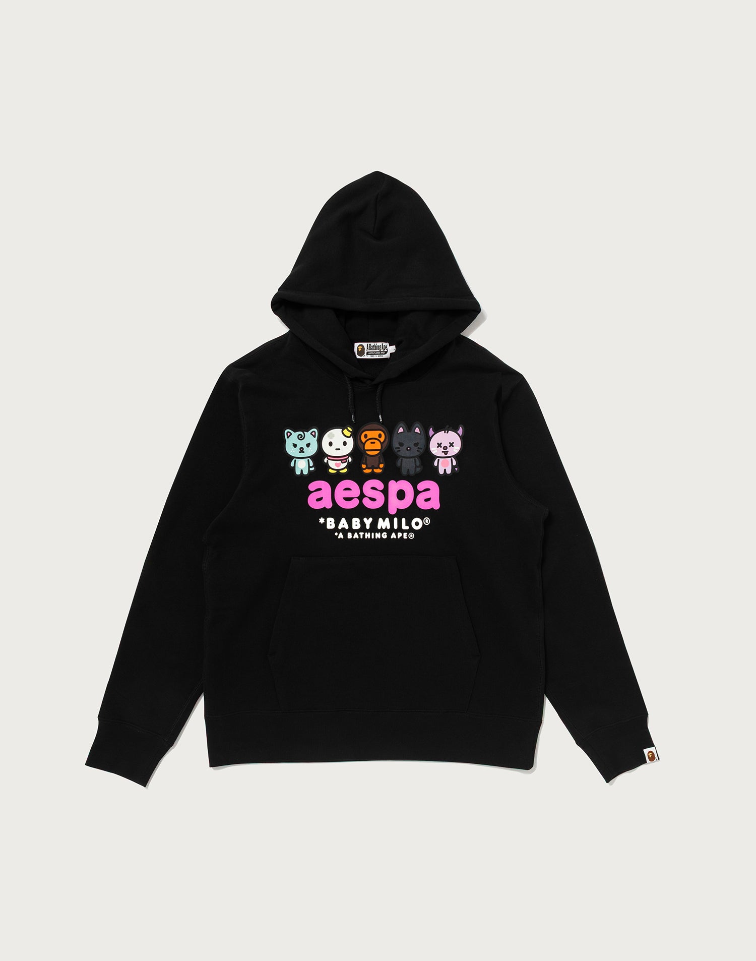BAPE X AESPA BABY MILO PULLOVER HOODIE MENS