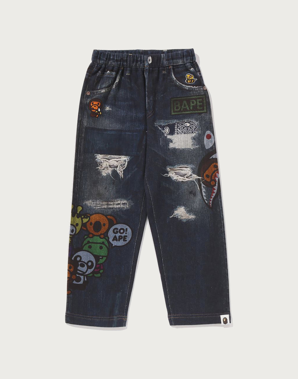 BABY MILO FRIENDS DENIM PRINT SWEAT PANTS KIDS