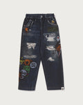 BABY MILO FRIENDS DENIM PRINT SWEAT PANTS KIDS