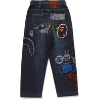 BABY MILO FRIENDS DENIM PRINT SWEAT PANTS KIDS