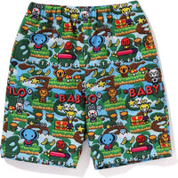 BABY MILO GAME PATTERN PACKABLE SHORTS KIDS