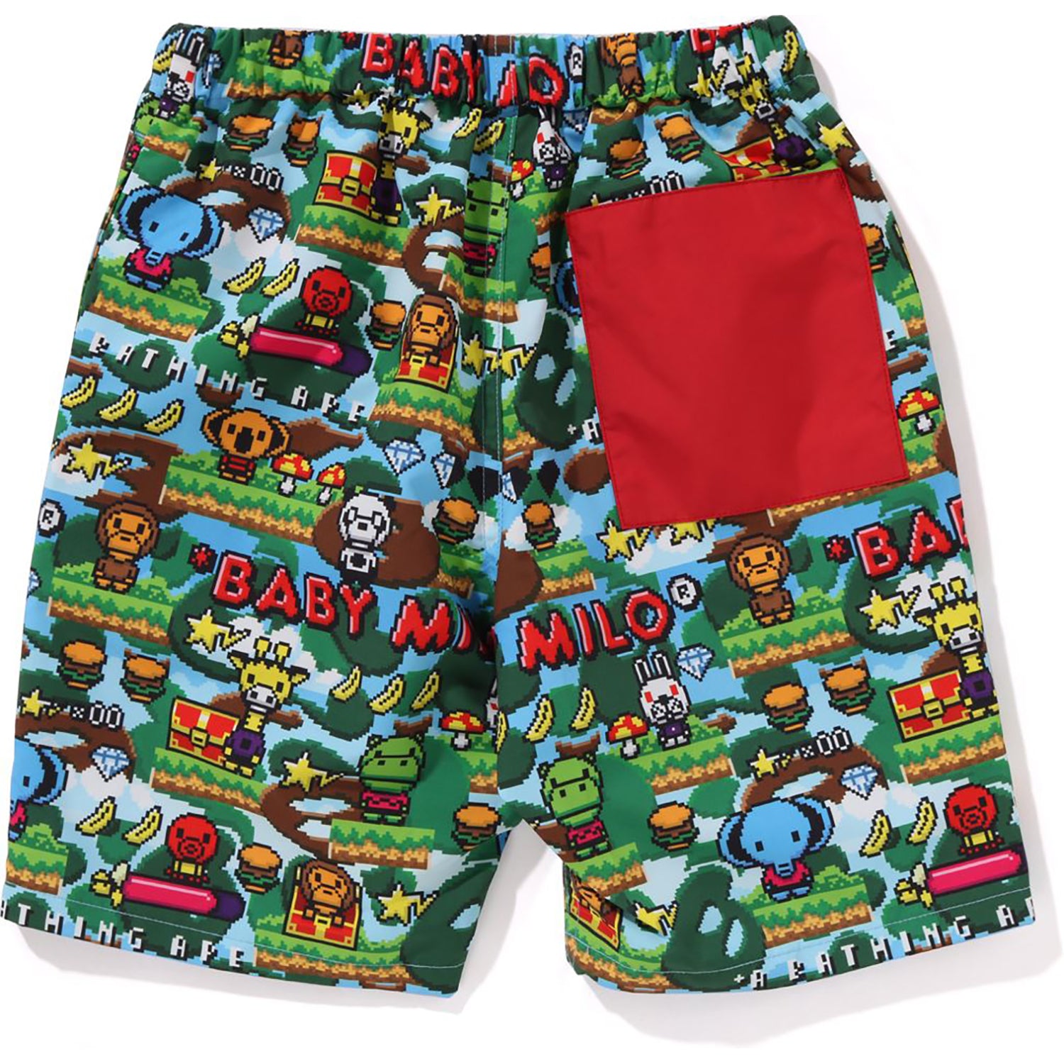 BABY MILO GAME PATTERN PACKABLE SHORTS KIDS – us.bape.com