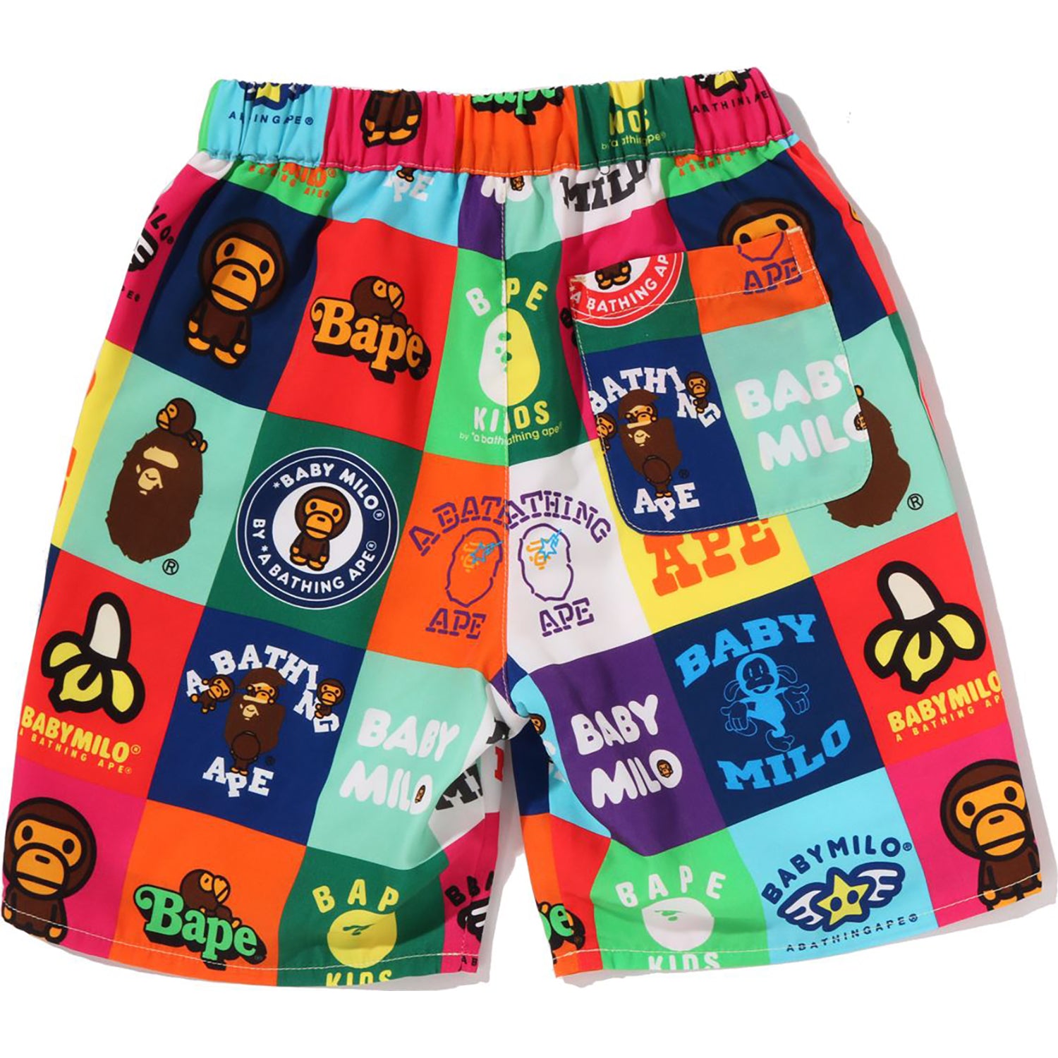 BABY MILO 星と猿柄 コットンショートパンツ M BABY MILO PATCHWORK SHORTS KIDS – us.bape.com