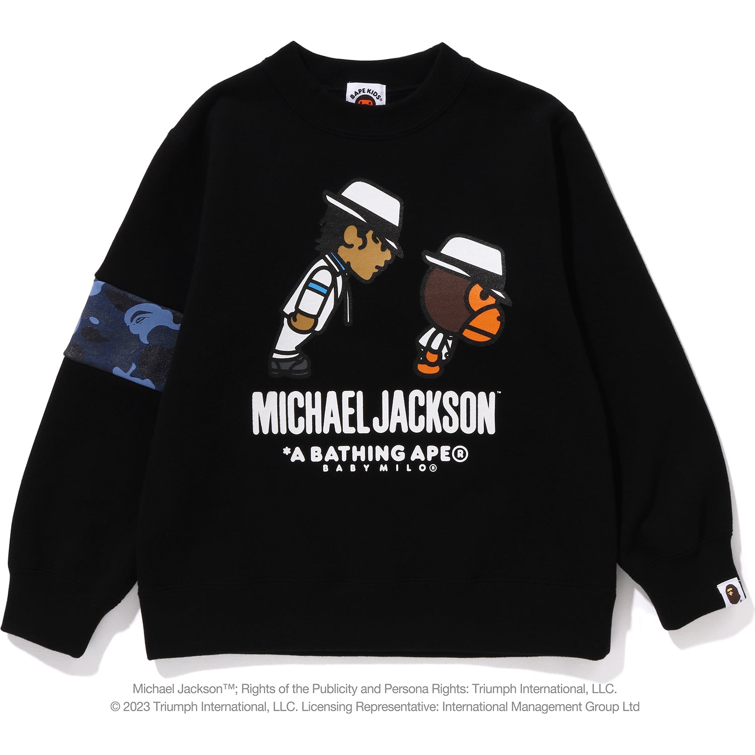 BAPE X MICHAEL JACKSON BABY MILO CREWNECK KIDS – us.bape.com