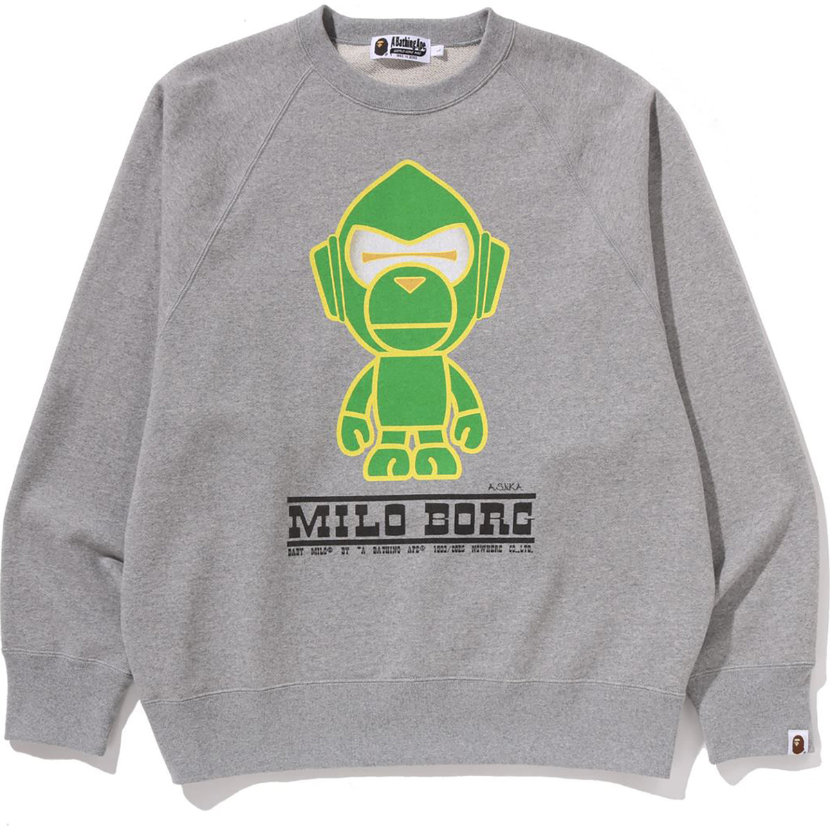 MILO BORG RELAXED FIT CREWNECK SWEATSHIRT MENS