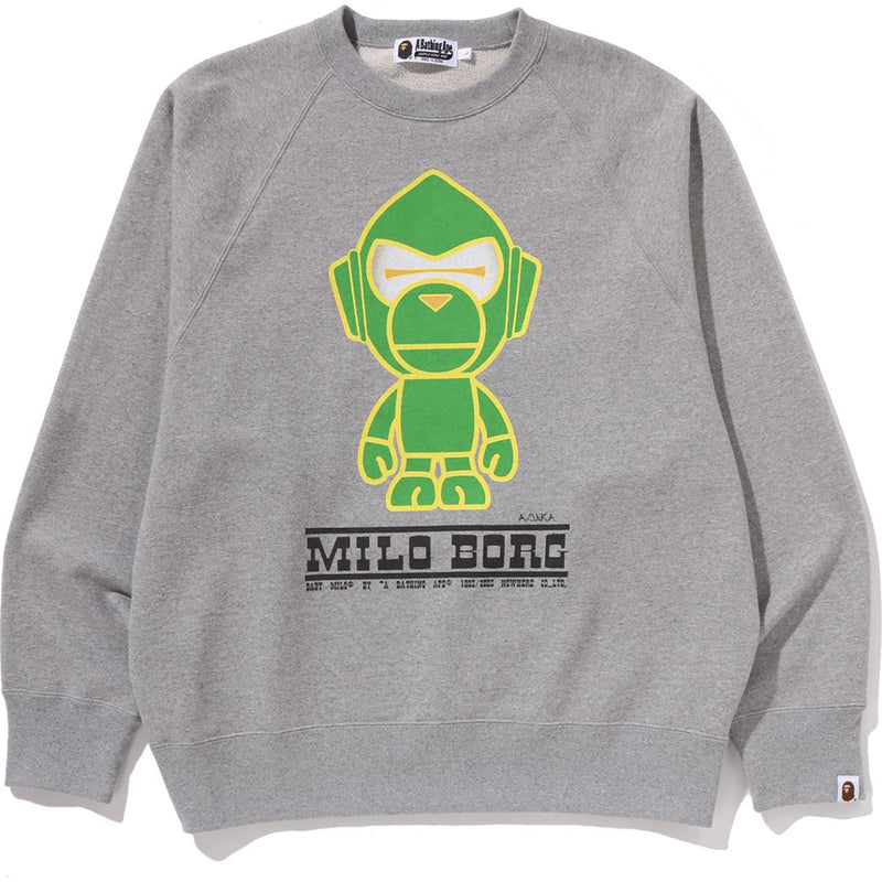 MILO BORG RELAXED FIT CREWNECK SWEATSHIRT MENS