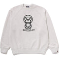 HEAVY WASH BABY MILO RELAXED FIT CREWNECK SWEATSHIRT MENS