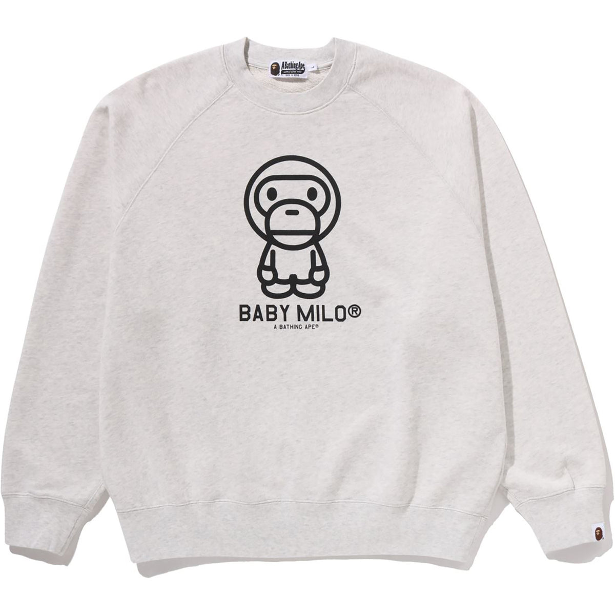 HEAVY WASH BABY MILO RELAXED FIT CREWNECK SWEATSHIRT MENS