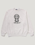HEAVY WASH BABY MILO RELAXED FIT CREWNECK SWEATSHIRT MENS