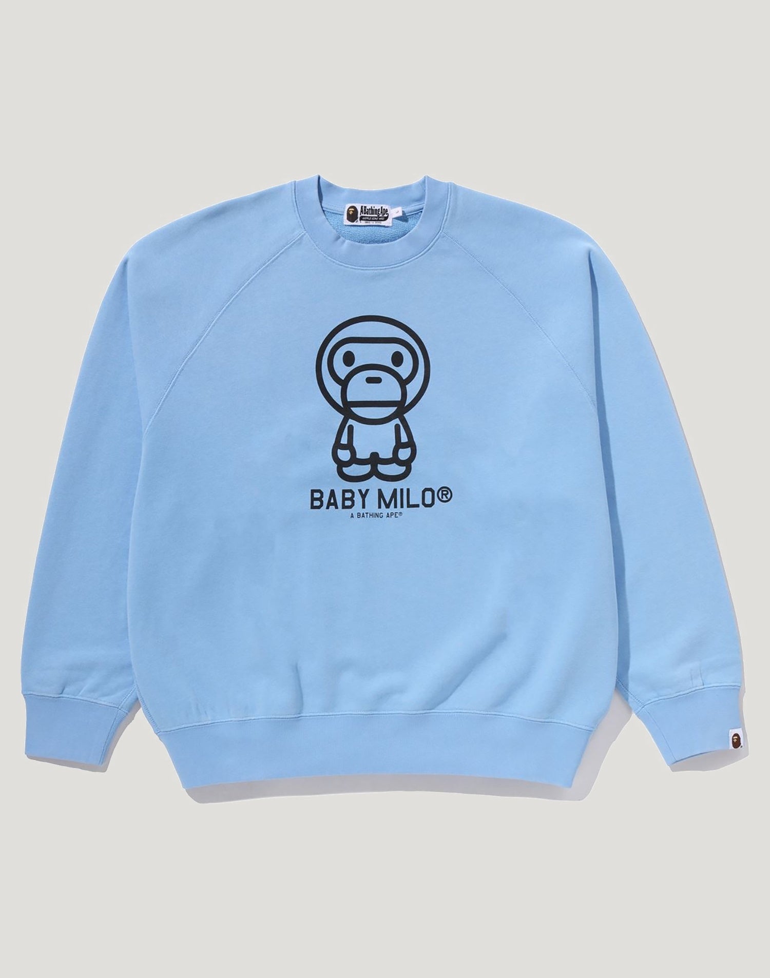 HEAVY WASH BABY MILO RELAXED FIT CREWNECK SWEATSHIRT MENS