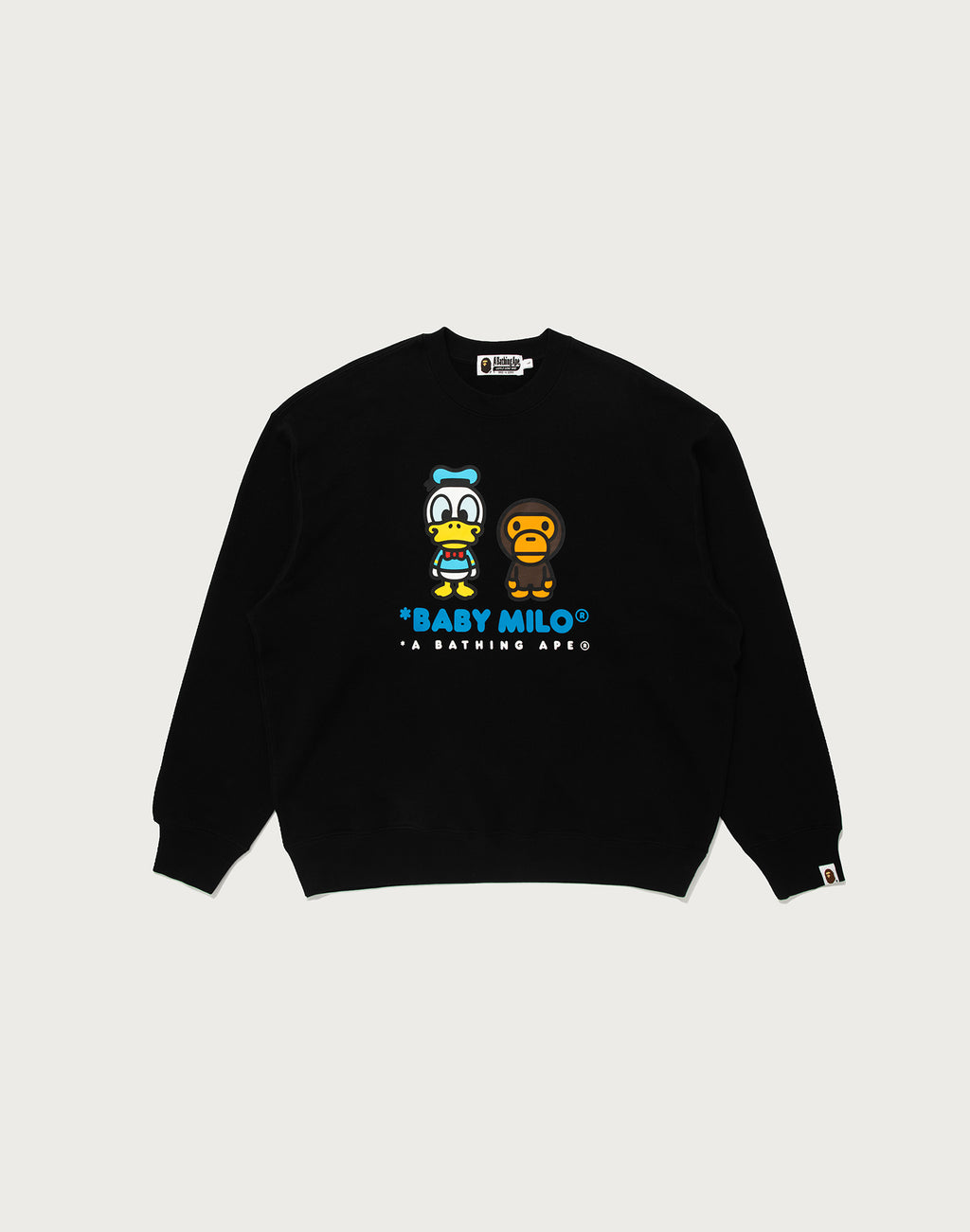 BAPE X DISNEY DONALD DUCK BABY MILO RELAXED FIT CREWNECK MENS
