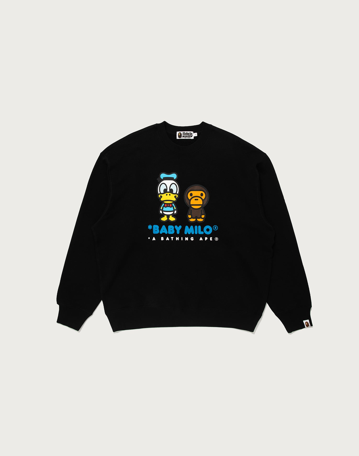 BAPE X DISNEY DONALD DUCK BABY MILO RELAXED FIT CREWNECK MENS