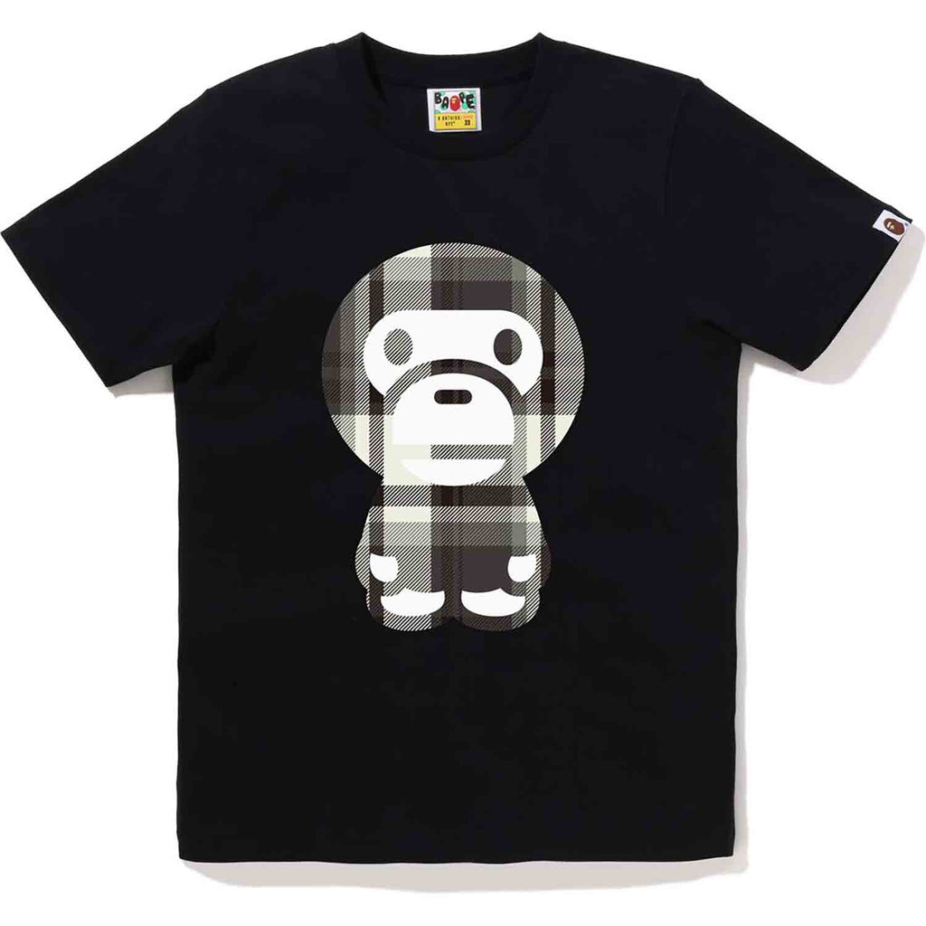 BAPE CHECK BIG BABY MILO TEE LADIES