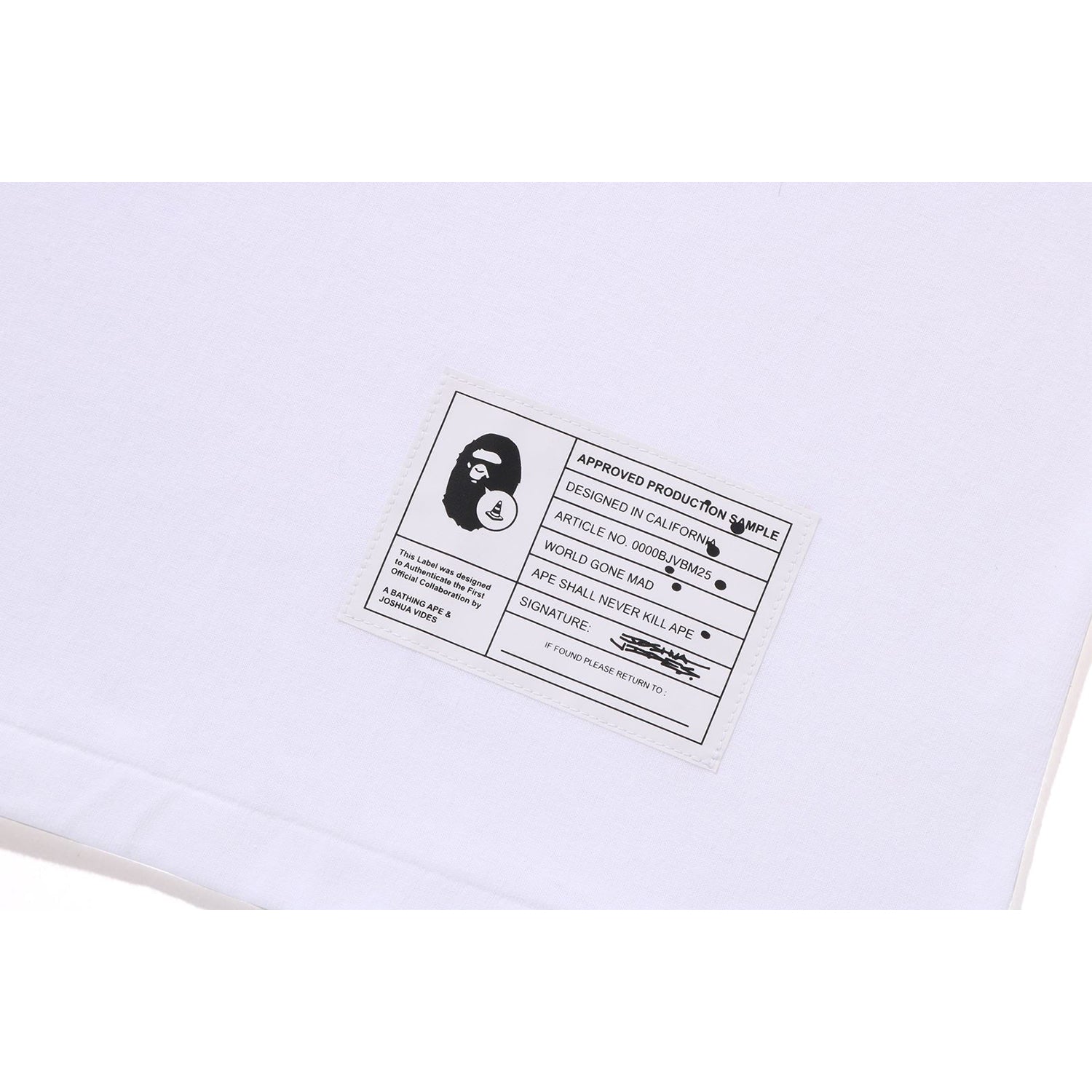 BAPE X JOSHUA VIDES - BABY MILO TEE MENS – us.bape.com