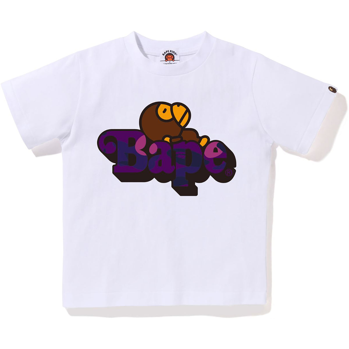 COLOR CAMO MILO ON BAPE TEE KIDS