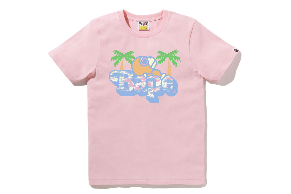 PALM TREE PATTERN MILO ON BAPE TEE LADIES