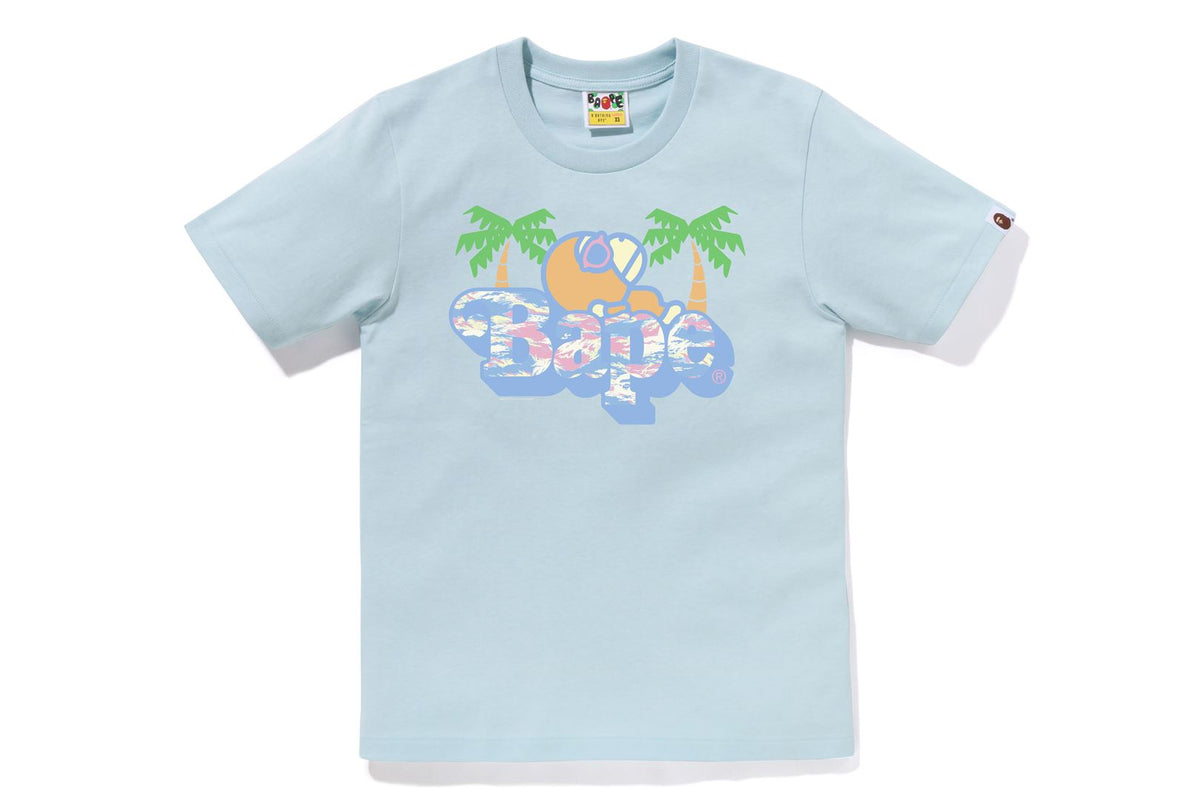 PALM TREE PATTERN MILO ON BAPE TEE LADIES