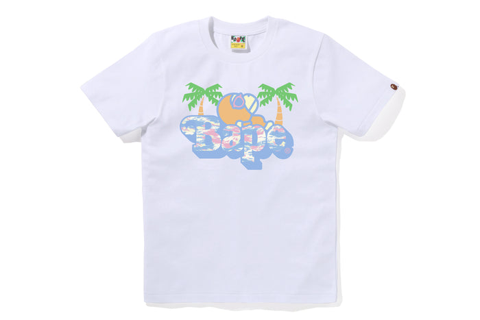 PALM TREE PATTERN MILO ON BAPE TEE LADIES
