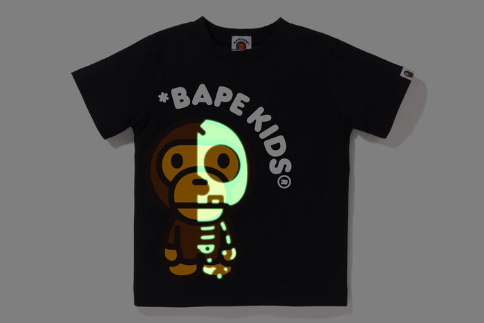 BABY MILO SKULL GLOW IN THE DARK TEE KIDS