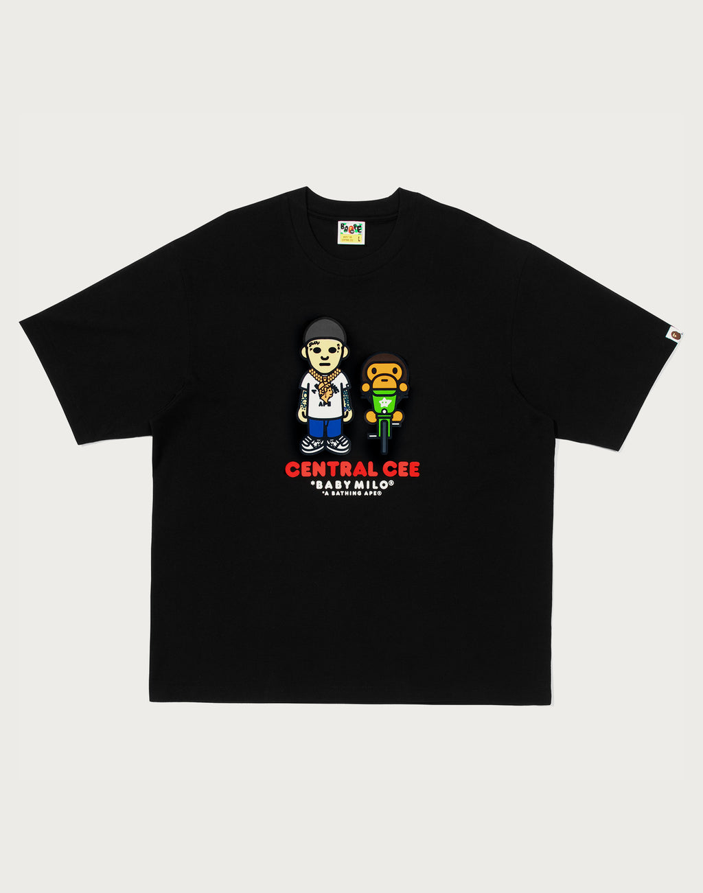 BAPE X SPOTIFY BY CENTRAL CEE BABY MILO RELAXED FIT TEE MENS
