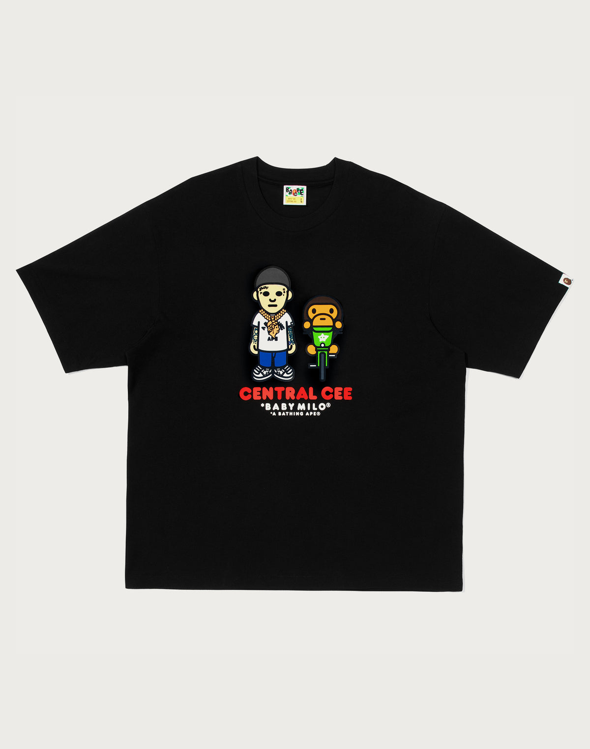 BAPE X SPOTIFY BY CENTRAL CEE BABY MILO RELAXED FIT TEE MENS