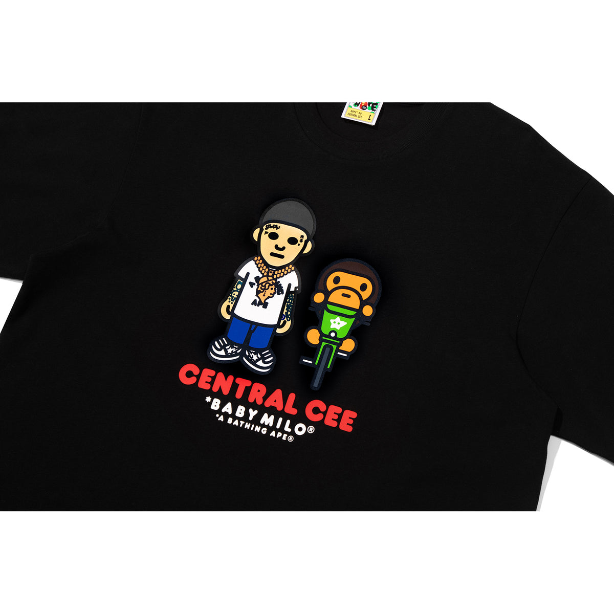 BAPE X SPOTIFY BY CENTRAL CEE BABY MILO RELAXED FIT TEE MENS