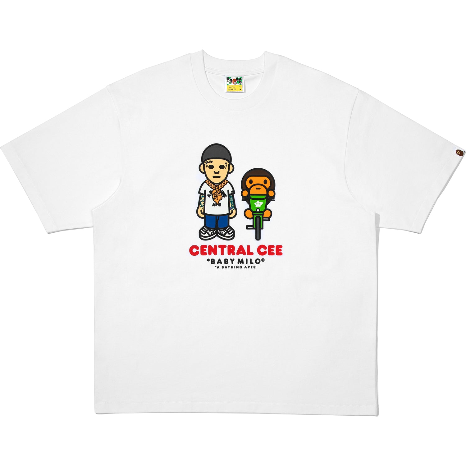 BAPE Spotify SYNA Central Cee マイロ　Tシャツ BAPE X SPOTIFY BY CENTRAL CEE BABY MILO RELAXED FIT TEE MENS – us