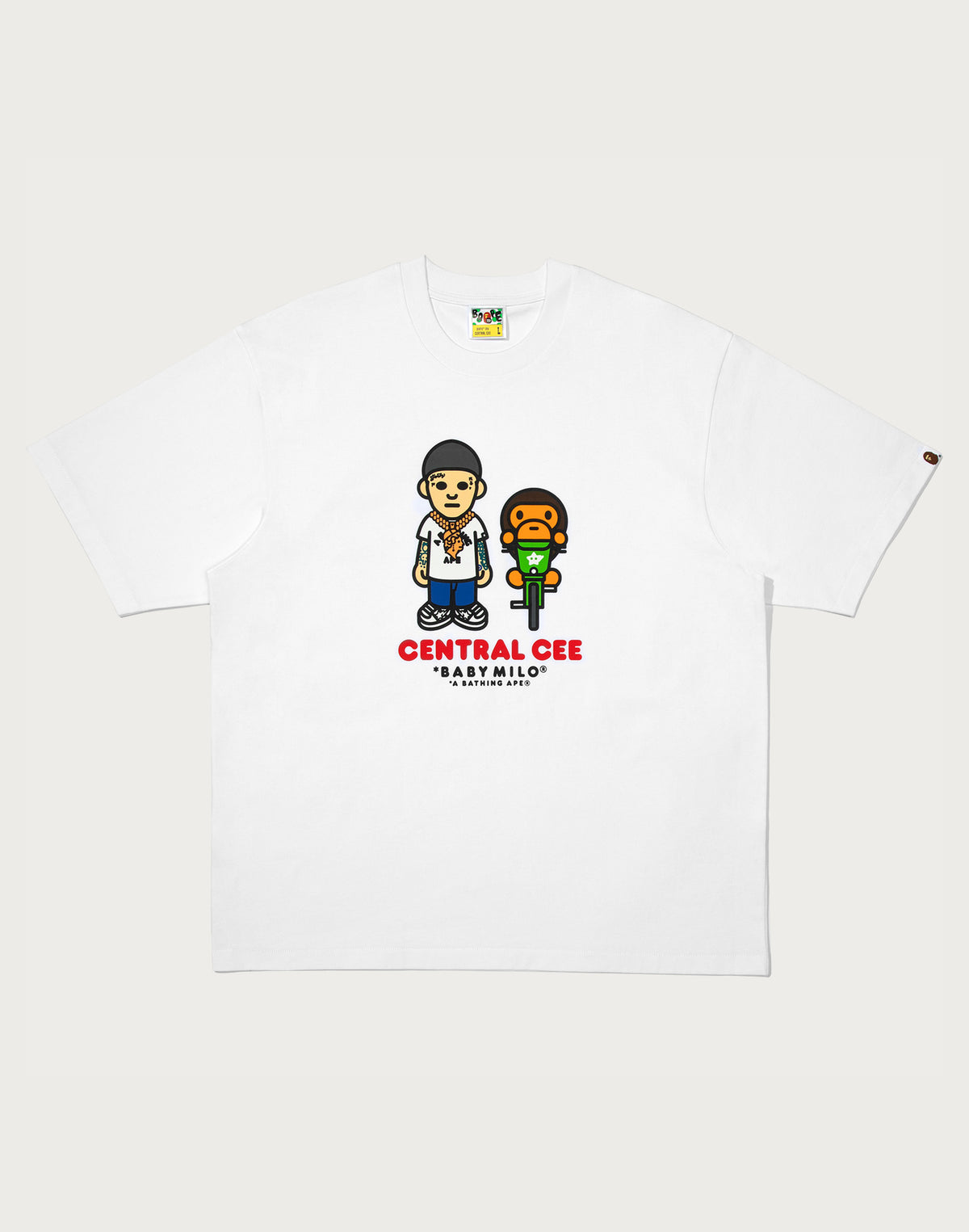 BAPE X SPOTIFY BY CENTRAL CEE BABY MILO RELAXED FIT TEE MENS
