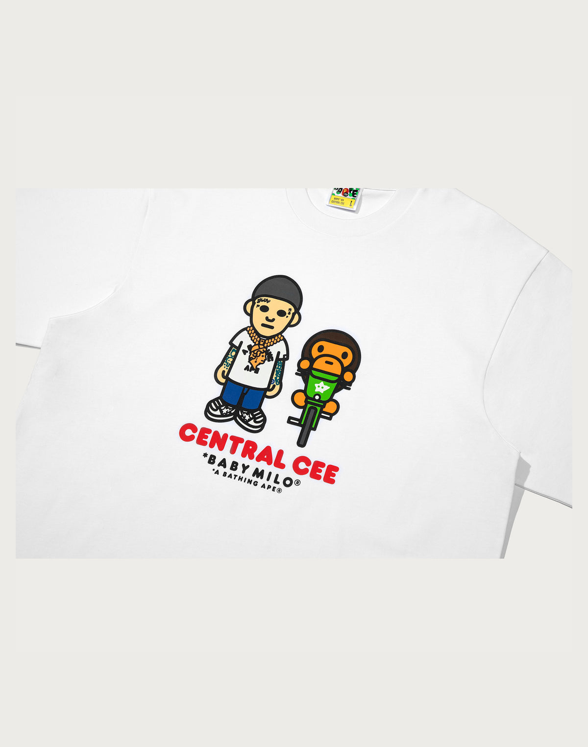 BAPE X SPOTIFY BY CENTRAL CEE BABY MILO RELAXED FIT TEE MENS