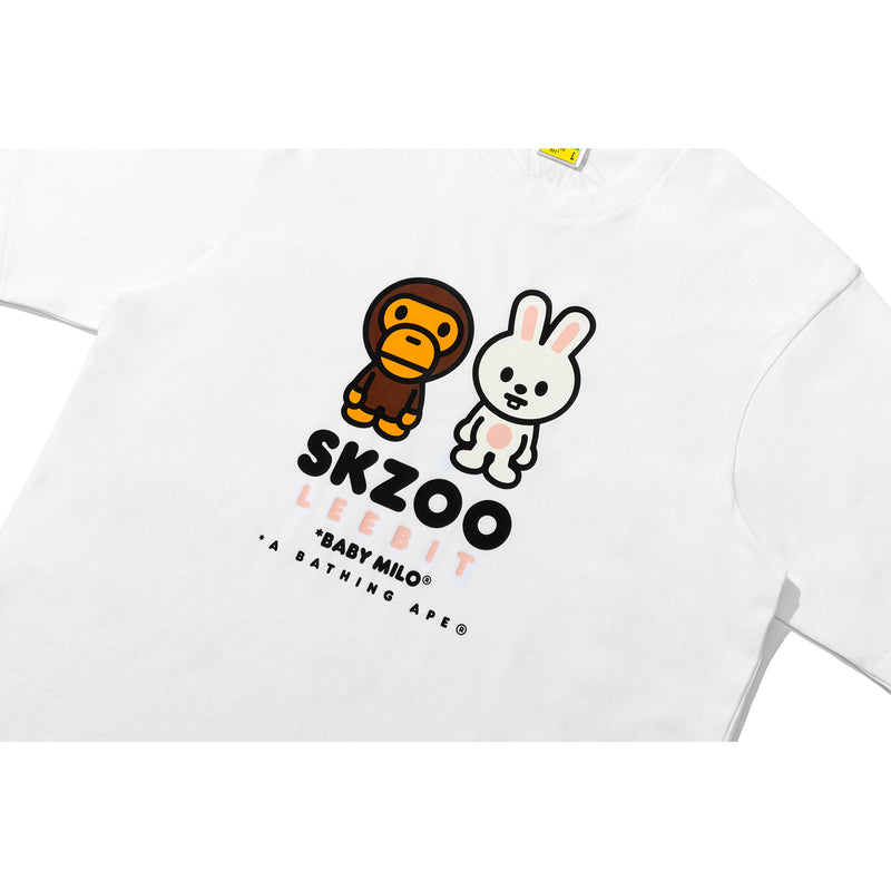BAPE X STRAY KIDS LEEBIT BABY MILO TEE MENS