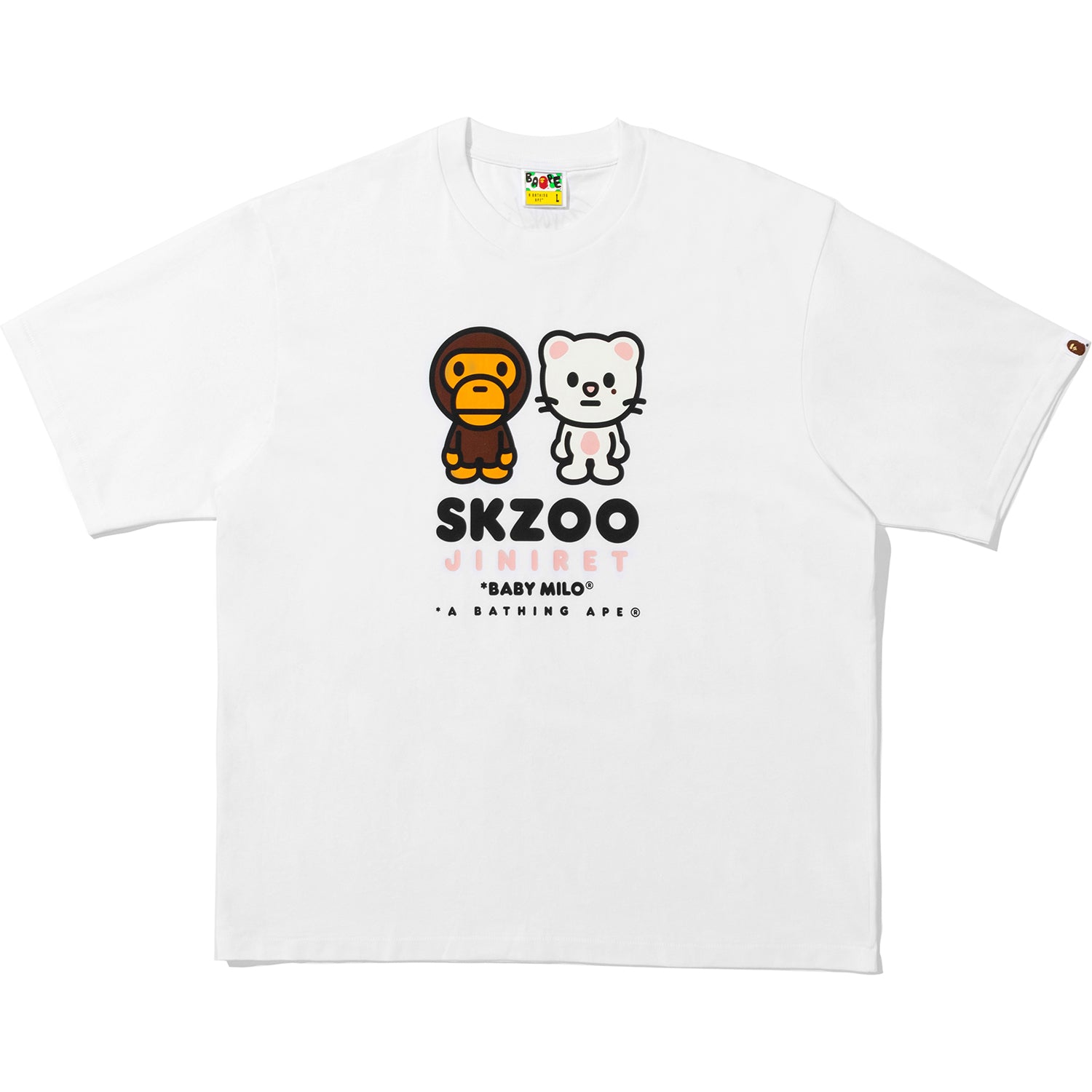 サイズM BAPE X VGM BABY MILO TEE 白 サイズM BAPE X VGM BABY MILO TEE 白