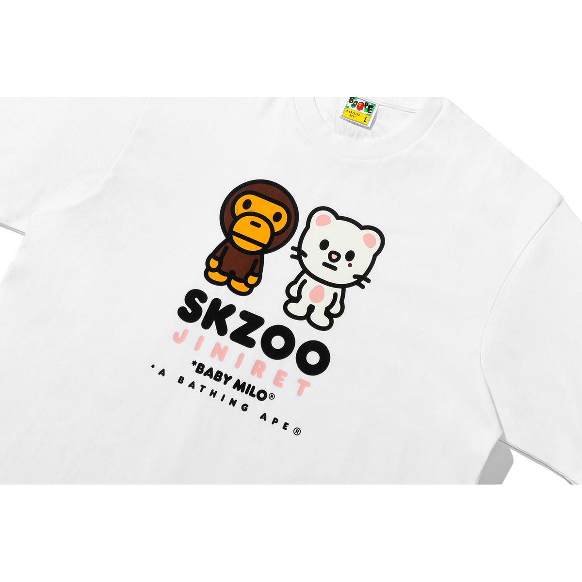 BAPE X STRAY KIDS JINIRET BABY MILO TEE MENS